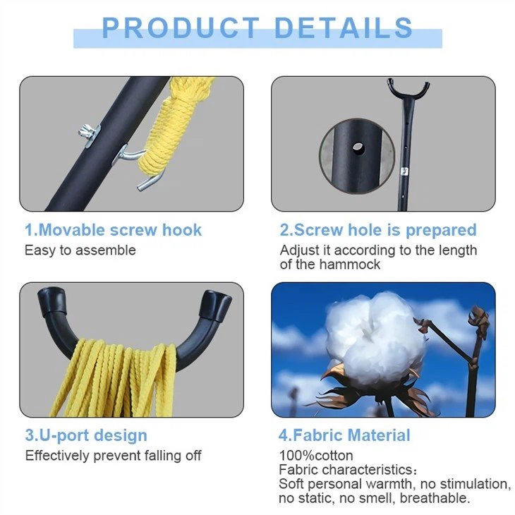 Outdoor Camping Hammock With Stand-4